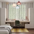 thumbnail image 4 of Sage Green Branches Kitchen Curtains Window Panels, Vintage Art Farmhouse Insulated Window Treatment Curtain, Grommet Curtains for Bedroom/Living Room/Bathroom, 2 Piece 42"Wx63"L, 4 of 8