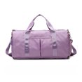 thumbnail image 1 of Bolsa de gimnasio Bolsillos para ejercicios Organizador de ropa impermeable para yoga Soporte para almacenamiento de equipaje portátil de viaje, Morado seitruly AP004057-01, 1 of 7