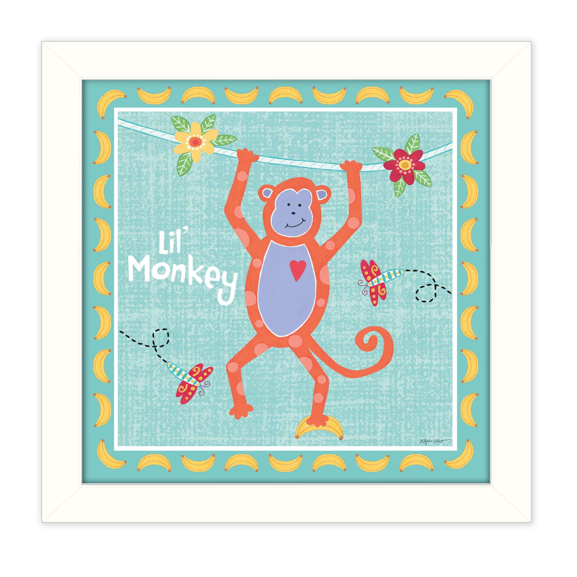 Beetle And Bob Baby Monkey By Annie Lapointe Printed Framed Wall Art Walmart Canada