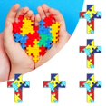 thumbnail image 6 of Autism Awareness Pins - 5PC Multi-Color Puzzle Piece Lapel Pins - Enamel Ribbon Brooches for Shirts, Jackets & Accessories - Symbol of Support & Advocacy, 6 of 7