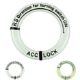 thumbnail image 3 of Car Auto Lock Keyring Pedal Reflection Pedal paster decor Light Luminous Night Sticker Paster Decal Film Decoration Round Circle, 3 of 9