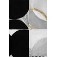 thumbnail image 2 of Cartissi  17x24 Black Ornate Wood Framed with Double Matting Museum Art Print Titled - Stripes and Circles I, 2 of 4