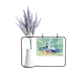 thumbnail image 1 of White Deer chinos antiguos de Illustrator Tarjeta de jarrón de lavanda artificial, 1 of 3