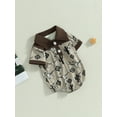 thumbnail image 3 of Suealasg Western Baby Boys Jumpsuit Short Sleeve Cow Print Romper Tops 3M 6M 12M 18M Infant Newborn Boys Summer One Piece Clothes, 3 of 8
