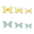 thumbnail image 1 of Leutsin 24 Pieces Of 3D Metal Texture Double-layer Butterfly Wall Stickers, 1 of 2