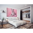thumbnail image 2 of Mudket Pink White Leopard with Diamond Pearl Decor Canvas Wall Art, Cute Glam Princess Paintings for Bedroom Print for Girls Nursery Home Decor , Framed Ready to Hang - 12"L x 8"W, 2 of 9