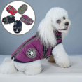 thumbnail image 2 of Chaqueta cálida impermeable con arnés para perro, ropa de invierno cómoda de algodón, chaleco acolchado, 2 of 5