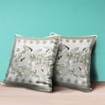 thumbnail image 4 of Honeybee on Flower Indoor/Outdoor Pillow with Removable Cover in Beige Yellow Green Brown26x26, 4 of 4