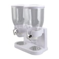 thumbnail image 3 of Cereal Dispenser, ABS Dual Cereal Storage Containers, Dry Food Dispenser for Rice Pasta Sugar Flour Pets, 3 of 7