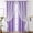 Purple, variant on Blackout Curtain with Sheer Overlay Mix Match, Double Layer Thermal Insulated Window Panel for Living Room Bedroom, 39" W x 51" L, 1 Panel