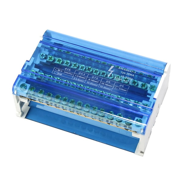 Bloque de terminales Cableado en paralelo de corriente doméstica Bloque de Quince hoyos