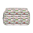thumbnail image 2 of Disketp Pig And Watermelon Estuche de Lápices de Doble Capa con Tapa Abatible y Cremallera, Organizador Escolar para Adolescentes y Adultos, 2 of 7