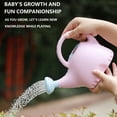 thumbnail image 6 of Harlier 0.4 Gallon Kids Elephant Watering Can for Indoor Outdoor Plants, Small Cute Toy Watering Can with Shower Head, Plastic Detachable Blue Watering Head (Pink), 6 of 9