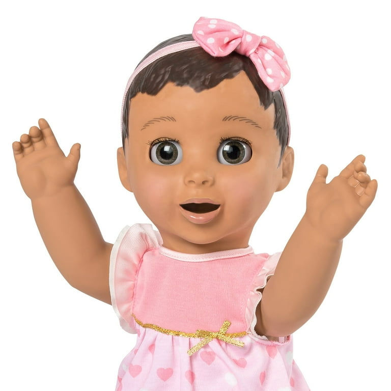 Luvabella Brunette Hair Responsive Baby Doll with Realistic