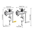 thumbnail image 5 of Manual Meat Grinder, Stainless Steel Effortless Hand Crank for Fresh Ground Beef, Sausages & Pet Food, Ideal for Home Kitchen Restaurant Butcher’s Shop, 5 of 9