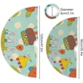 thumbnail image 3 of FMSHPON Easter Cute Bunny Xmas Christmas Tree Skirt Stand Mat for Holiday Party Decoration Indoor Outdoor 48 inches, 3 of 6