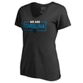 thumbnail image 2 of Women's Black Carolina Panthers We Are Icon V-Neck T-Shirt, 2 of 3