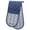 Blue, variant on French Blue Chef Stripe Double Oven Mitt