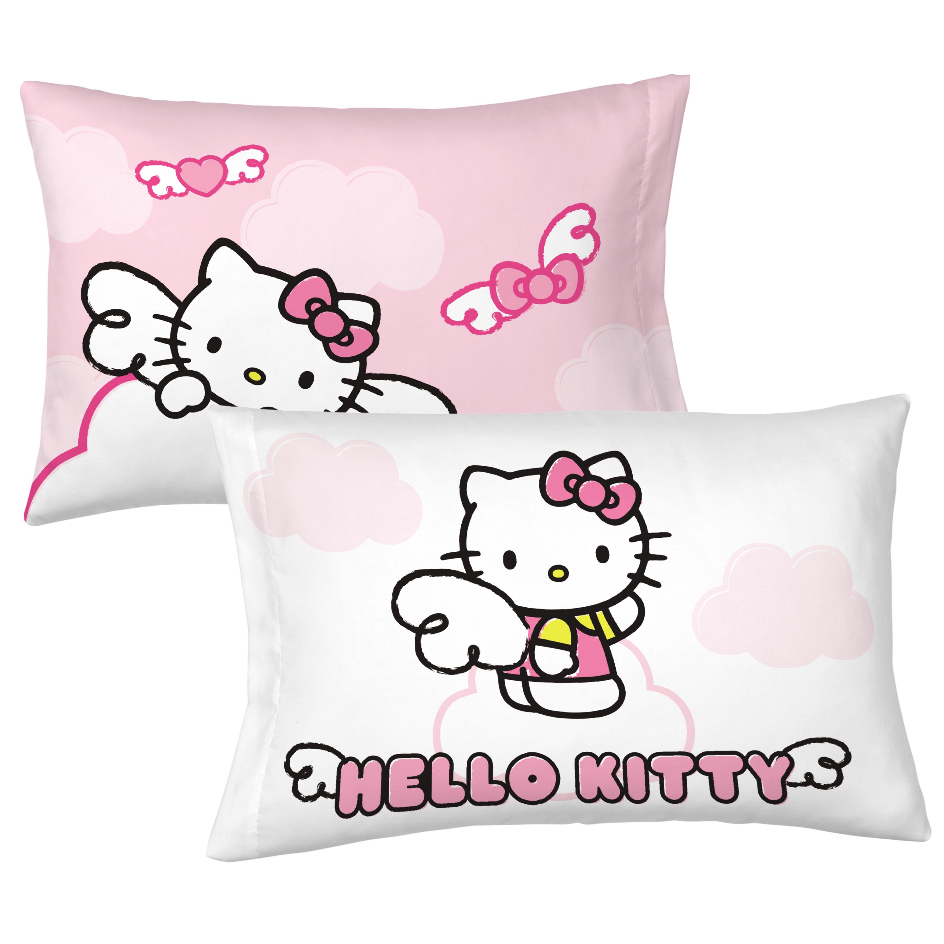 Hello Kitty Kids 5 Piece Reversible Comforter, Bed in a Bag, Twin