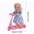 thumbnail image 2 of LKWLPD Muñeca Bebé Patinete Muñeca Juguete Patinete Lindo Conducción Eléctrica Años Patinete Niña Sorpresa Muñeca Luces Rosadas Princesa Con Música Para Niña Pequeña Juguete Divertido Novedad, Como, 2 of 8