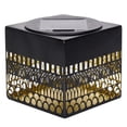 thumbnail image 2 of XINGXIANG Decorative Solar Mandala Lights, Solar Fence Lights Metal Solar Powered Outdoor Wall Deck Lights Sun Moon Theme Waterproof Fence Light for Garden Post Patio Backyard Yard Decor(Black1), 2 of 4