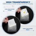 thumbnail image 4 of Uxcell Self-Adhesive Card Pockets Clear Self Adhesive Pocket Label Holders 4.7"x5.6", 4 of 7