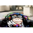 thumbnail image 2 of Banksy Rug, Thinking Monkey Rug, Animal Rug, Bedroom Rug, Headphone Monkey Rug, Gift For Him Rugs, Banksy Thinking Monkey Rugs, Runner Rug, 3.9'x5.9' - 120x180 cm, 2 of 8