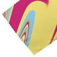 thumbnail image 5 of DouZhe Polyester Placemats Set of 4, Pink Yellow Swirling Pattern Heat Resistant Place Mats for Dining Table, 12" x 18", 5 of 7