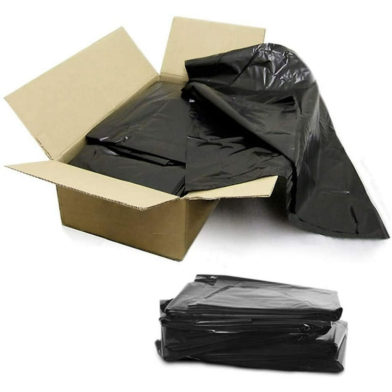 Dualplex Black Trash Bags 30 Gallon, 100 Count, Black Garbage Bag 33  Gallon, Heavy Duty 33” X 39”