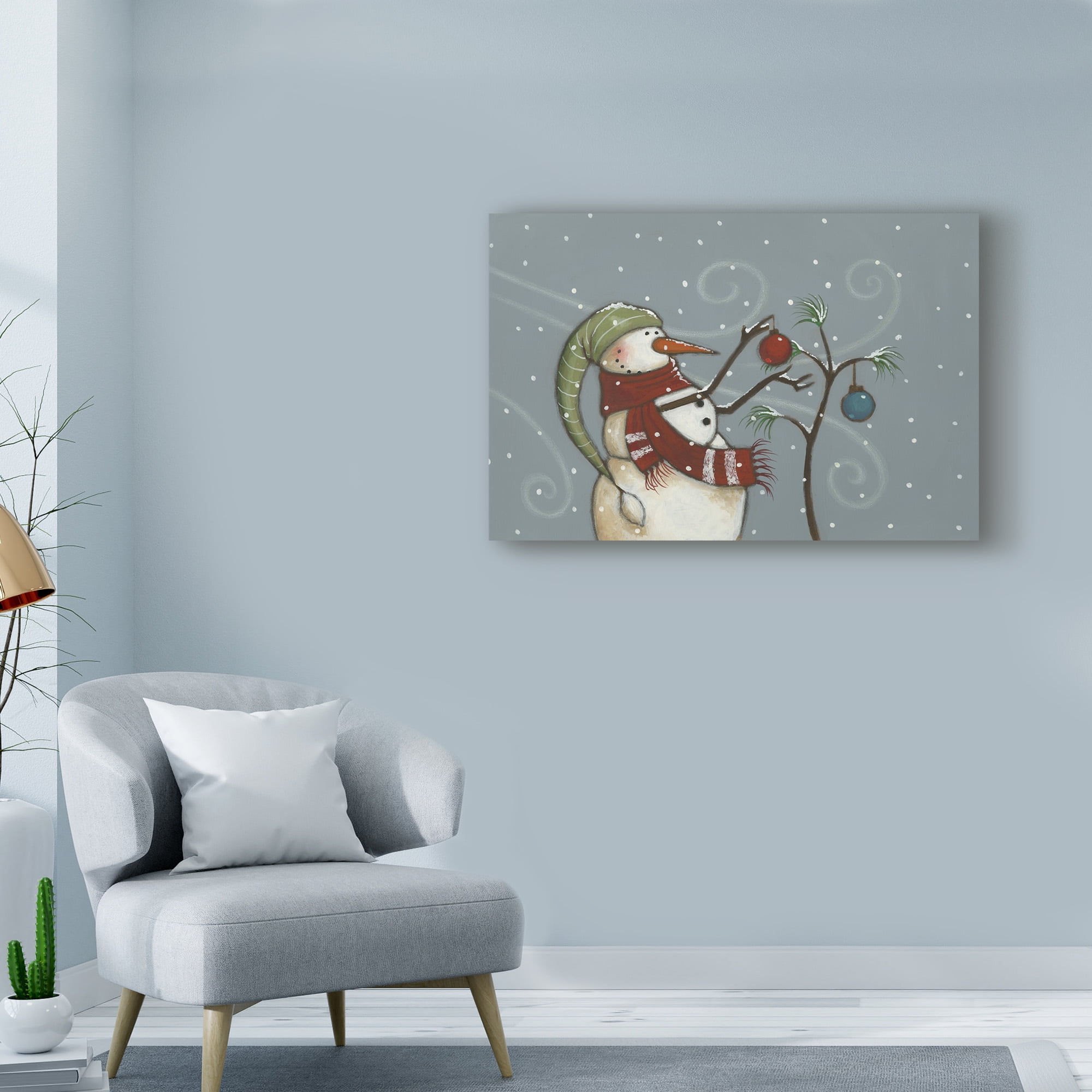 Trademark Fine Art 'Ornaments On The Tree' Canvas Art by Margaret Wilson