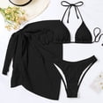 thumbnail image 5 of Womens Bikini Swimsuits 3 Piece Bathing Suits for Women 3 Piece Bikini Swimsuit Includes Tie-Up Skirt, 5 of 5