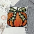 thumbnail image 2 of JRXY Fall Pillow Covers Autumn Pumpkin Buffalo Plaid Throw Pillow Cover Thanksgiving Cushion Case for Home Couch Sofa Farmhouse Indoor Outdoor Decorative 24x24in, 2 of 5
