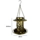 thumbnail image 3 of Comedero Para Pájaros Comedero solar para pájaros, lámpara LED colgante, comedero para pájaros salvajes, decoración de jardín (bronce), 3 of 8