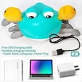 thumbnail image 7 of Adakot Blue Crawling Crab Baby Toys Touch and Walk Music Light Baby Crawling Toys for Kids, Interactive Learning Development Toddler Toy, Baby Toys 12-18 Months Gift Toys, 7 of 7