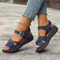 thumbnail image 4 of Sandals Women Comfortable Sandals Summer Open Toe Comfortable Sandal Walking Vacation Beach Dressy Trendy Shoes  Wide Shoes with foot arch pad, 4 of 7