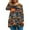 #A30-Navy, variant on Abcomgle Womens Plus Size Halloween Tops Funny 3D Print Pumpkin Graphic T-Shirts for Women Oversized Crewneck Long Sleeve Tee Shirts for Women Fall Trendy Womens T Shirt,3XL