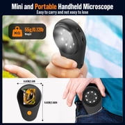 Kids Microscope – Digital Pocket Handheld Microscope with Cameras & Autofocus Mini LED Outdoor Microscope for Kids