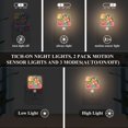 thumbnail image 4 of Tropical Flowers 2 Pack LED Motion Sensor Night Light Plug into Wall Auto Dusk to Dawn Adjustable Brightness for Kids Bedroom Hallway Nursery Room, 4 of 7