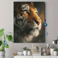 thumbnail image 4 of Realistic Tiger Portrait Canvas Print, Wild Animal Oil Painting Modern Home Bedroom Living Room Home Wall Decor Art, 4 of 8
