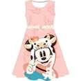 thumbnail image 1 of Vestido de verano para niñas, vestido sin mangas, cuello redondo, sin mangas, arco iris, dibujos animados de Minnie, manga corta, 3-7 años, Fashion110 Gao Jinjia LED, 1 of 2