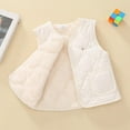 thumbnail image 2 of Lounge Jacket for Kids Girl Boy Winter Fall Sleeveless Velour Cami Tank Warm Thick Fuzzy Hooded Plain Vest Jacket Outfits Kid 2026 Clothes Y2K 2 Years, 2 of 7