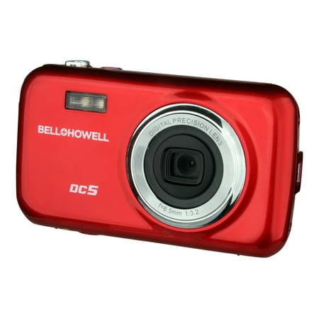 Bell + Howell DC5 Fun-Flix - Digital camera - compact - 5.0 MP - red