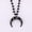 Volcanic Moon, variant on NEW Bohemian Tribal Ox Horn Moon Cross Pendant Knotted Amazonite Stones Necklace