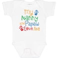 thumbnail image 3 of Inktastic Nanny and Papaw Love Me Boys or Girls Baby Bodysuit, 3 of 5
