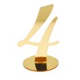 thumbnail image 3 of Wedding Table Number with Holder Base Acrylic Gold Silver Table Sign Seat Card, 3 of 7