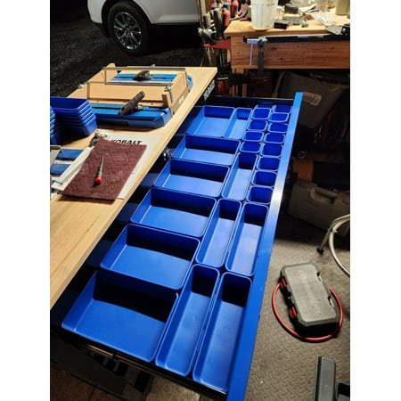 42 Pack Tool Box Organizer Tool Tray Dividers Rolling Tool Drawer Organization