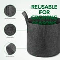thumbnail image 6 of HOUSE DAY 12 Pack 5 Gallon Grow Bags,Non-Woven Fabric Pots,Vegetable Planter Container, Grey, 6 of 7