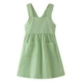 thumbnail image 1 of adviicd Robe pour Tout-Petits Filles une Épaule Robes de Printemps Mignonne Robe de Demoiselle d'Honneur Verte,110, 1 of 5