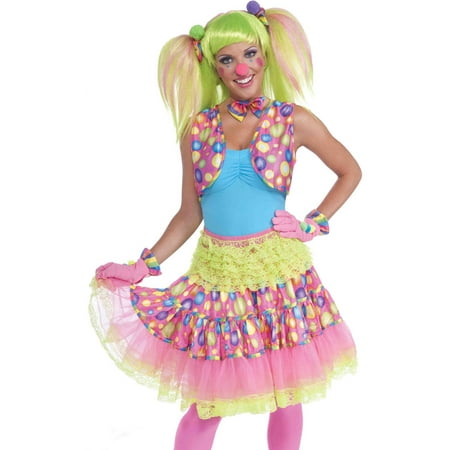 Women's Circus Sweetie Pink Polka Dot Costume Accessory Clown Vest ...