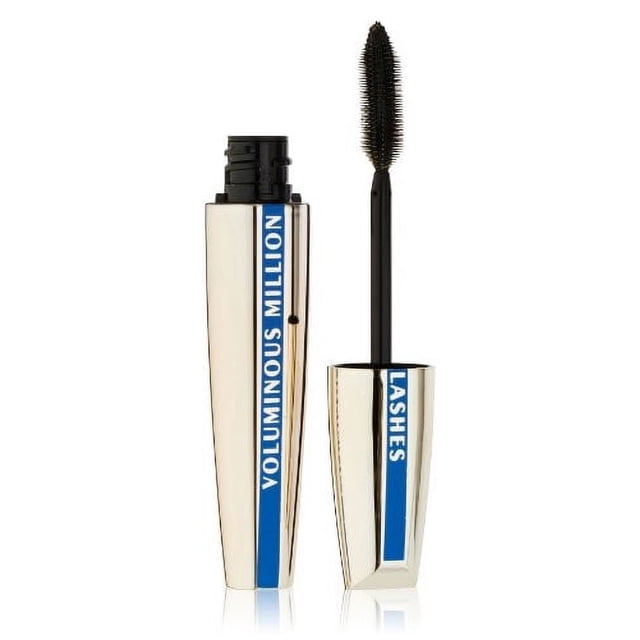 Voluminous Million Lashes Waterproof Mascara, Negro, 1 Tubo
